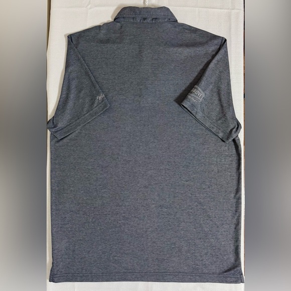 Travis Matthew Oceanside Polo Shirt Blue Nights Heather Size XL NWT Company Logo - Picture 13 of 13